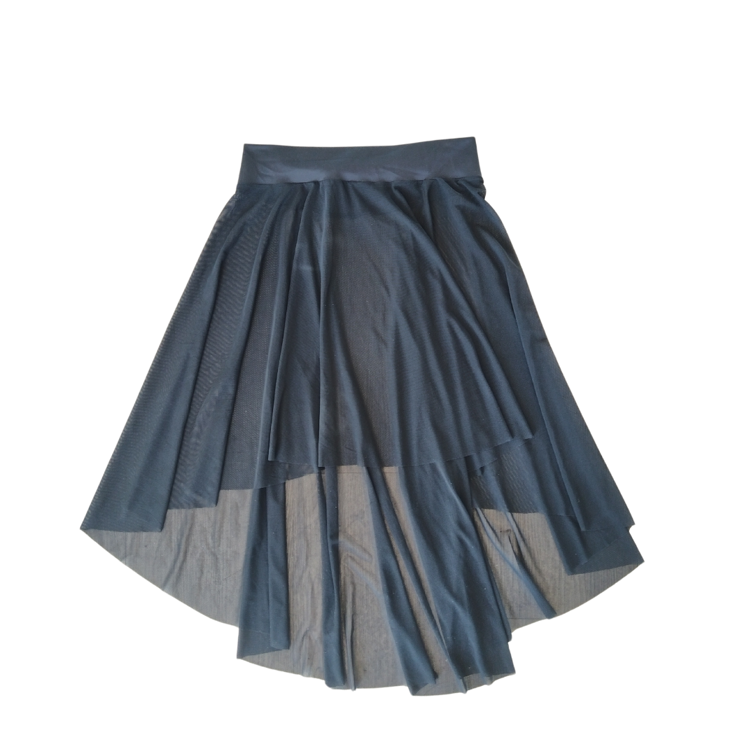 High-Low Mesh Skirt