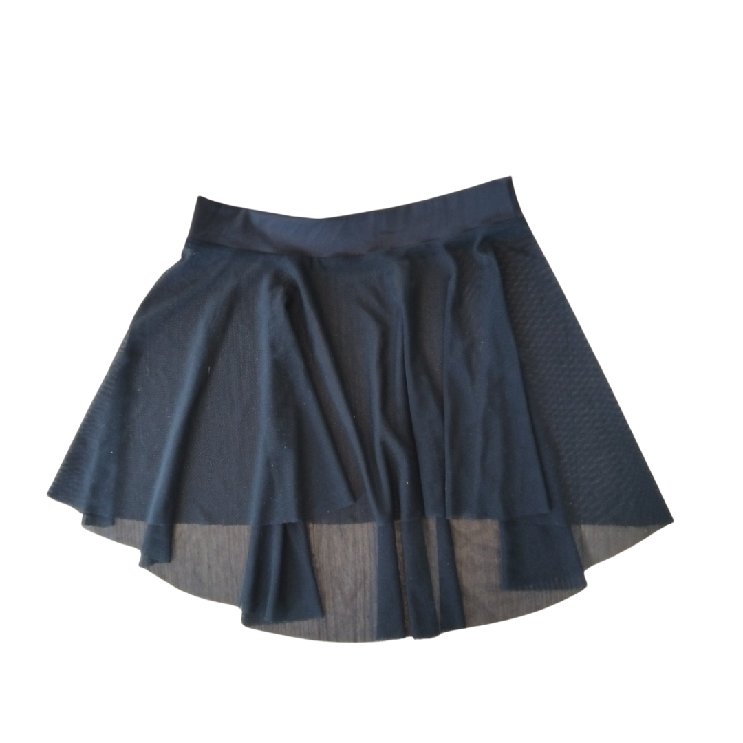 High-Low Mesh Skirt