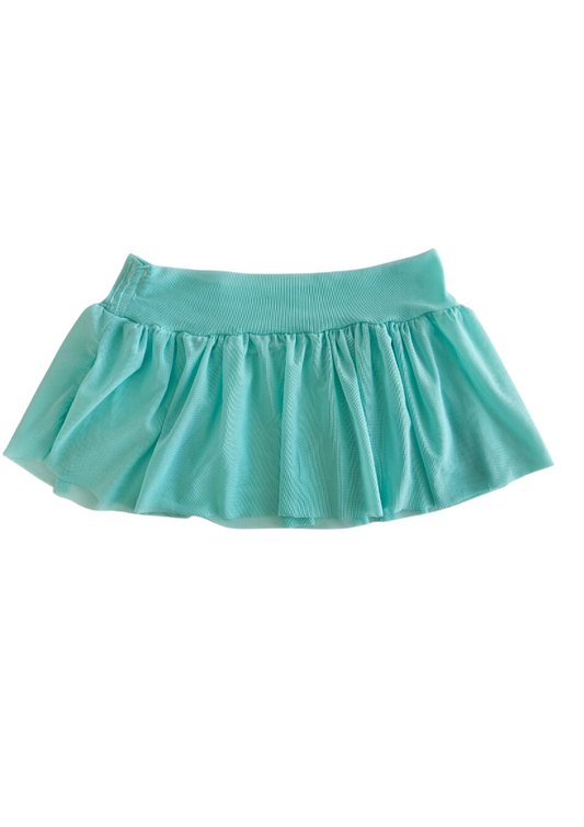 XS Short Green Mesh Skirt