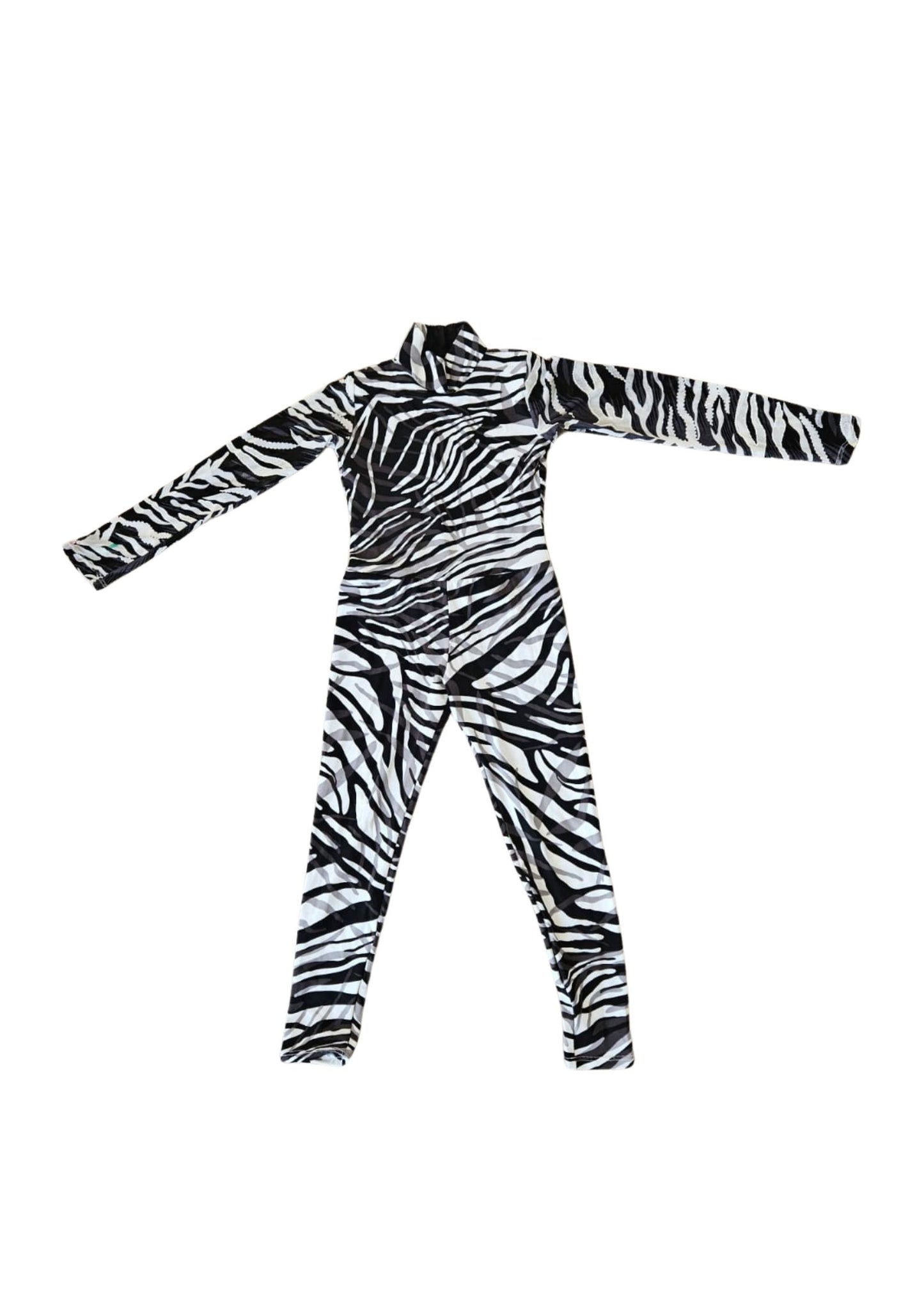 Zebra Long-sleeve Unitard