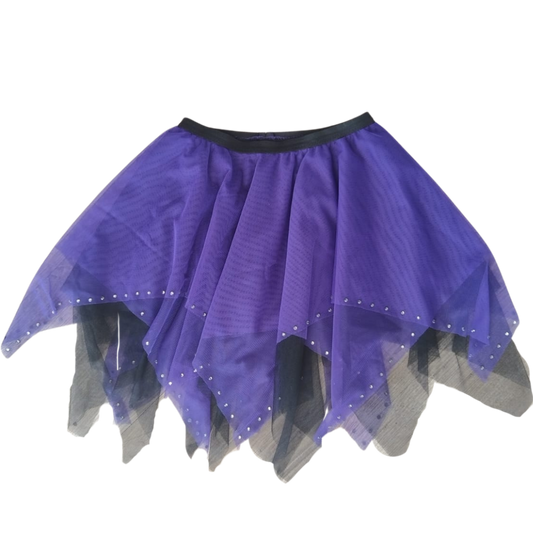 Black & Purple Tulle Skirt