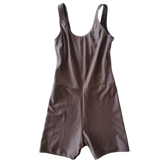 Brown Short Unitard with Cover