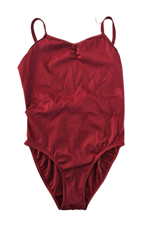 Maroon Second-hand Back V-Mesh Leotard