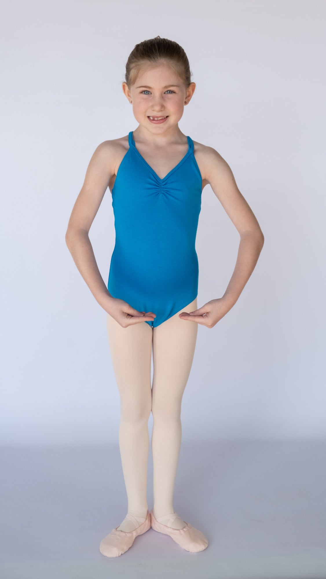 Cotton Cross-Back Leotard