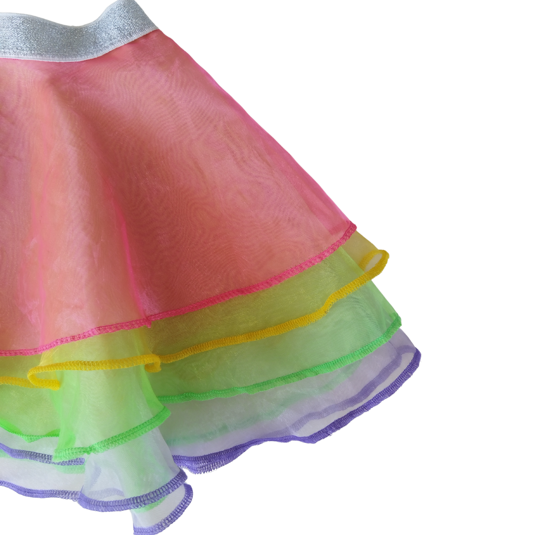 Multi-layer Rainbow Skirt