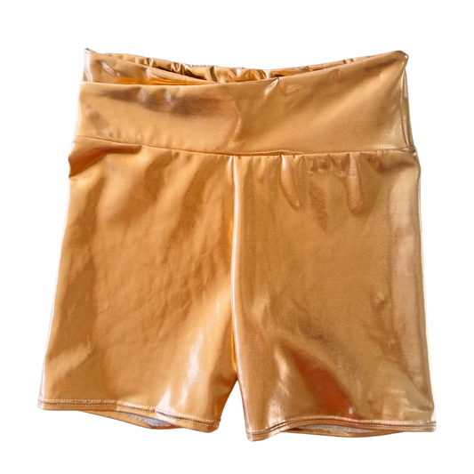 Metallic Gold Shorts