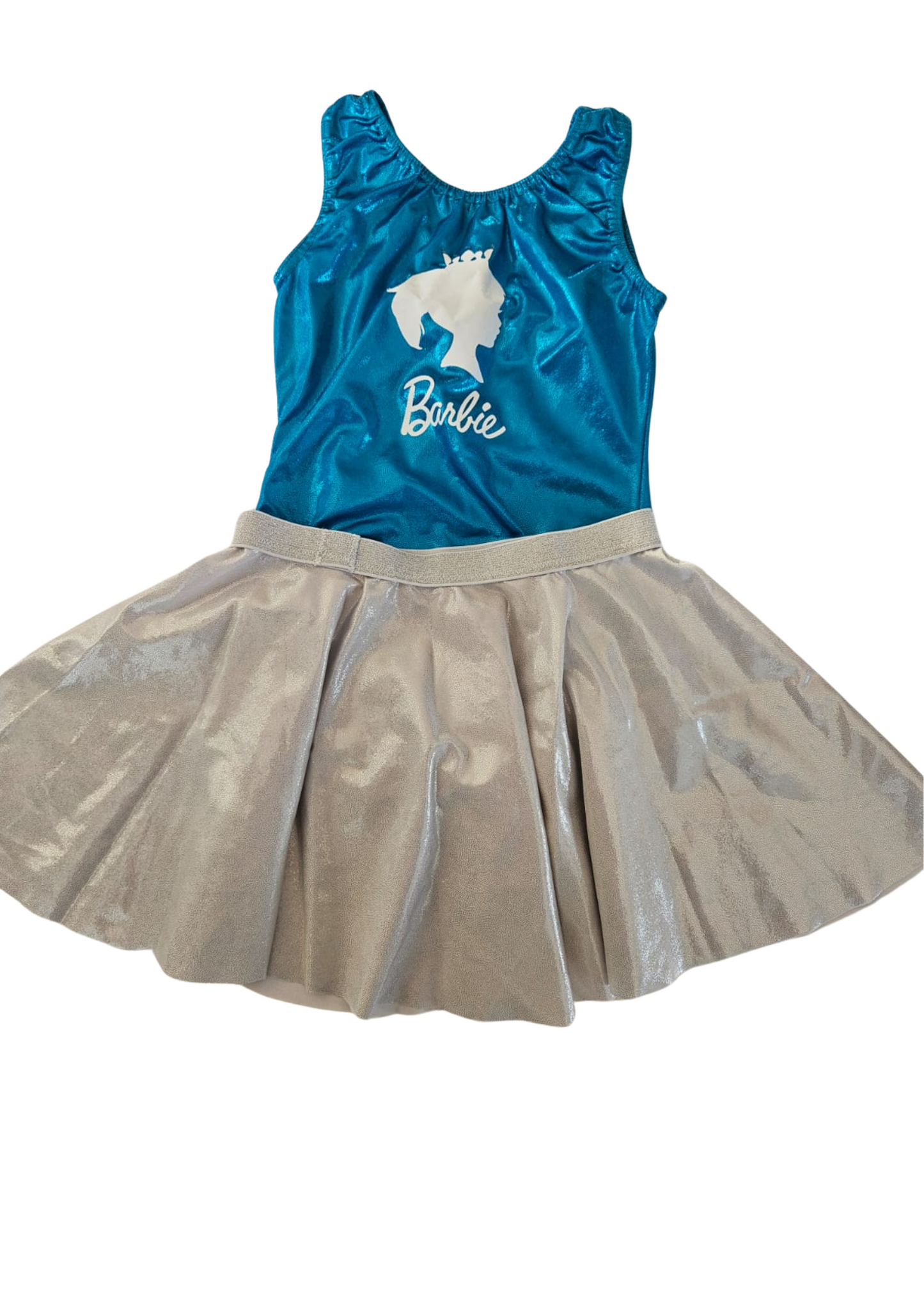 Blue Barbie Leotard with skirt