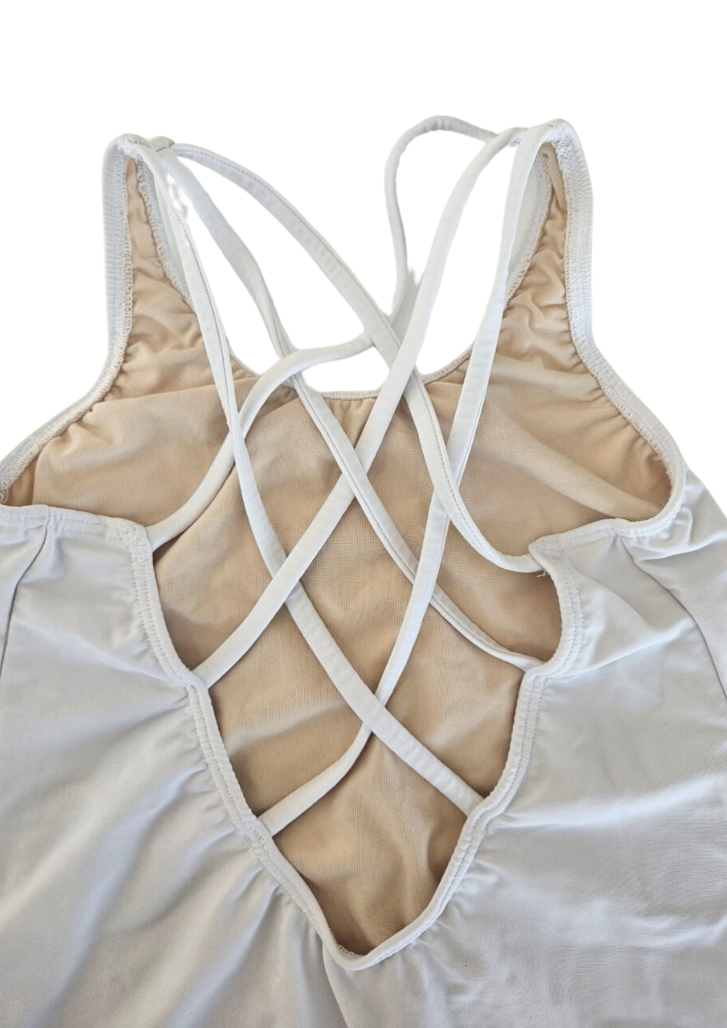 White Criss-Cross Leotard