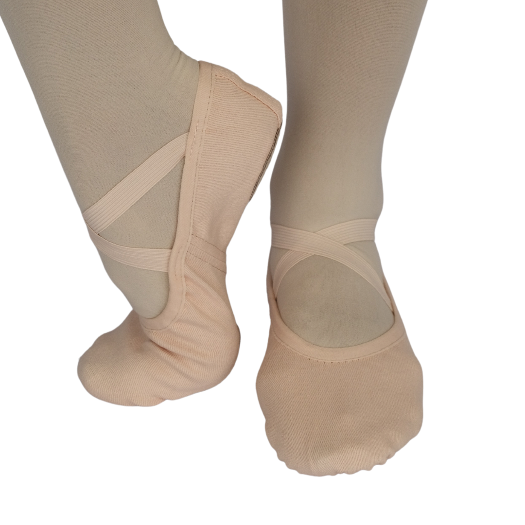 Stretchy Canvas Split-Sole Ballet Shoe