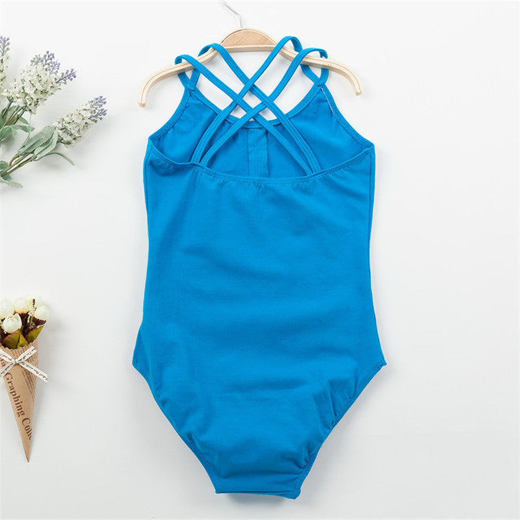 Cotton Cross-Back Leotard