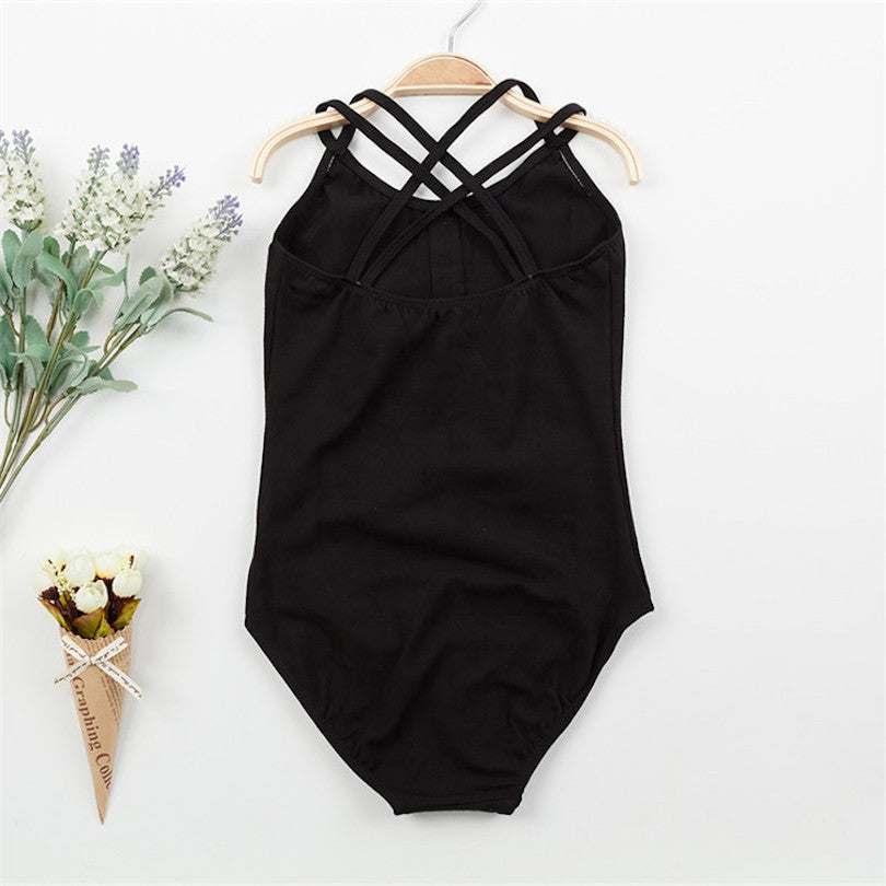 Cotton Cross-Back Leotard