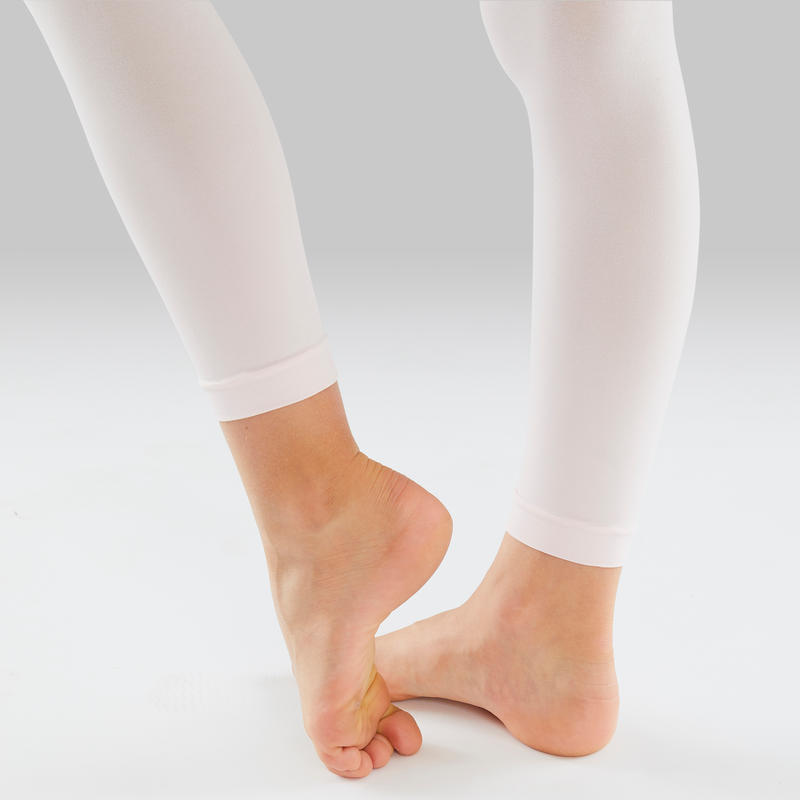White Footless Tights